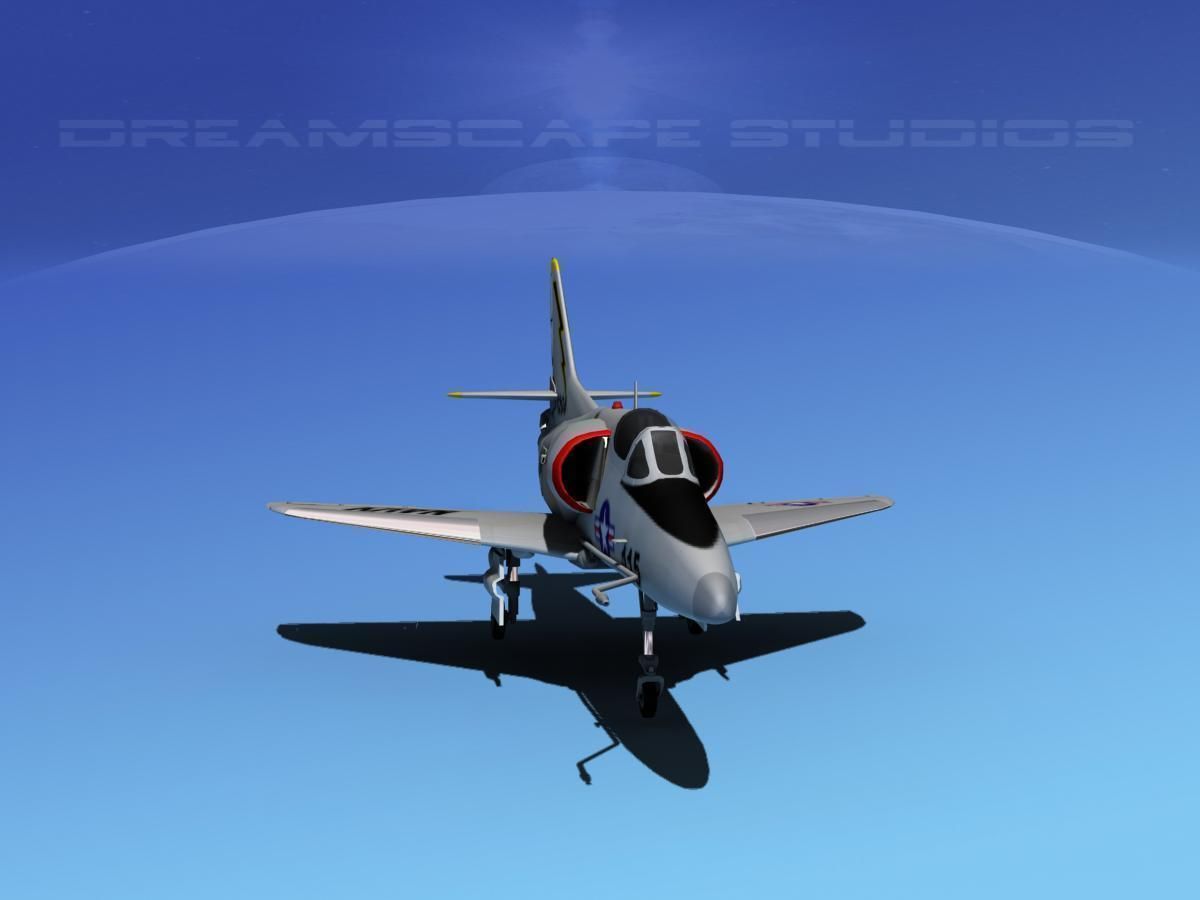 Douglas A-4D Skyhawk V20 USN 3D model_1