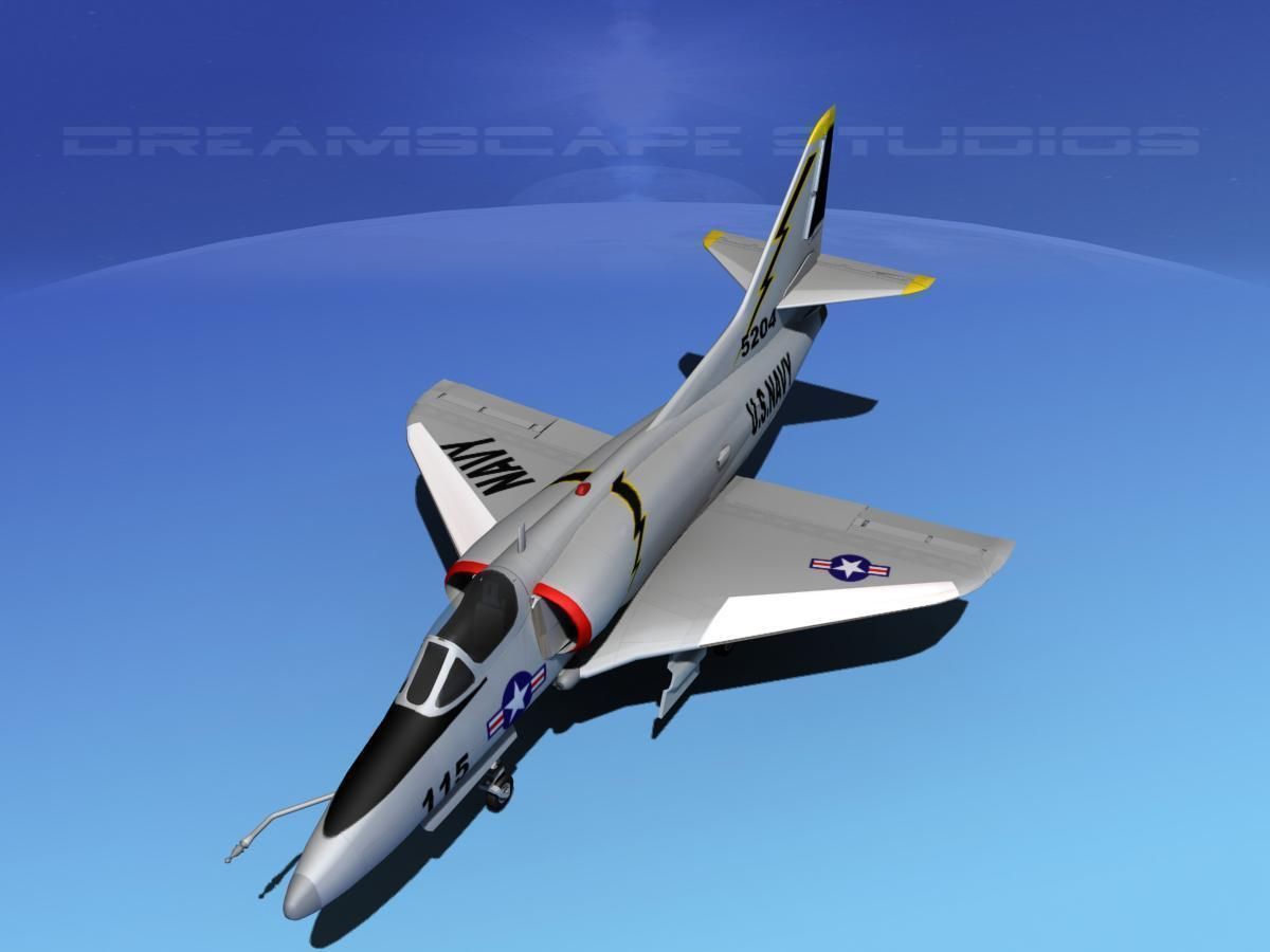 Douglas A-4D Skyhawk V20 USN 3D model_10