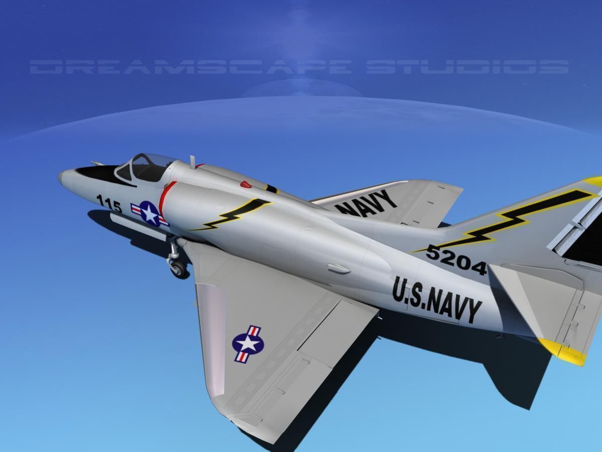 Douglas A-4D Skyhawk V20 USN 3D model_8