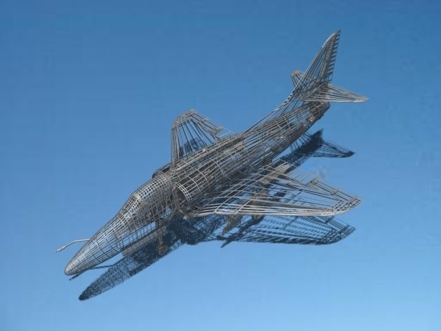 Douglas A-4G Skyhawk Bare Metal 3D model_13