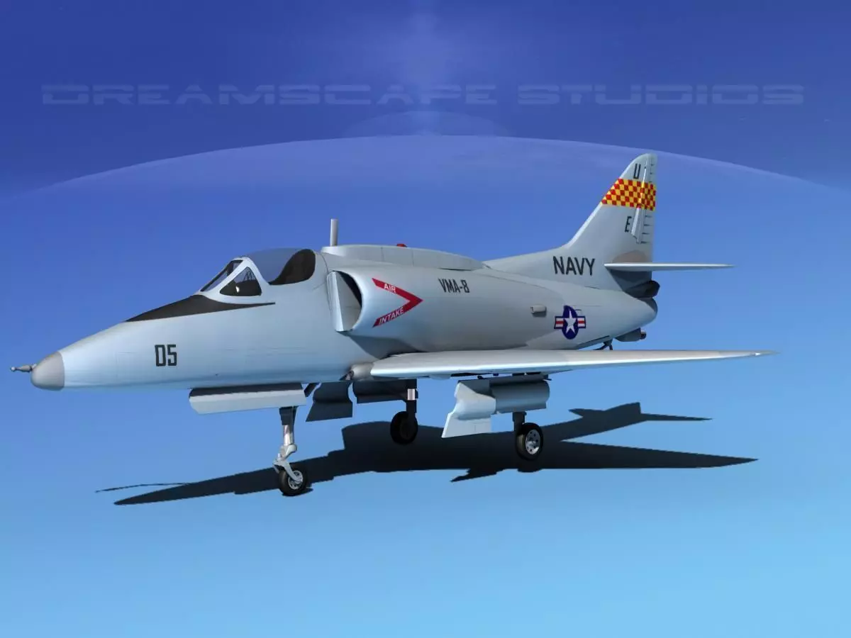 Douglas A-4G Skyhawk V01 USN 3D model