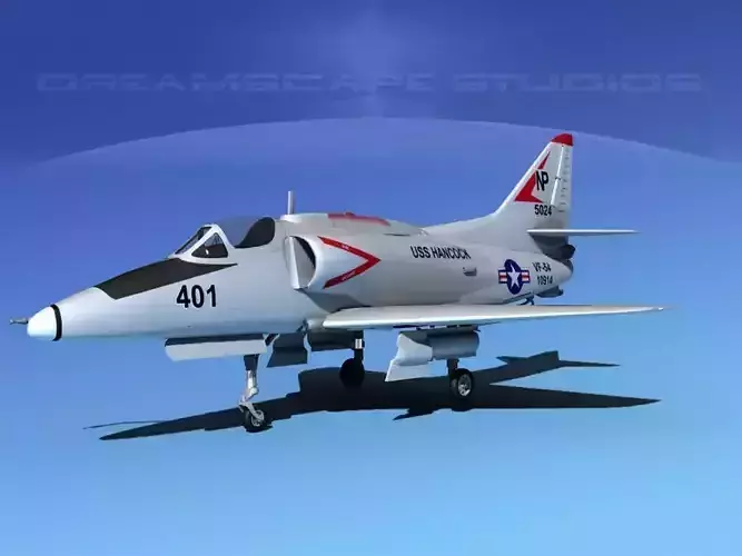 Douglas A-4G Skyhawk V02 USN 3D model