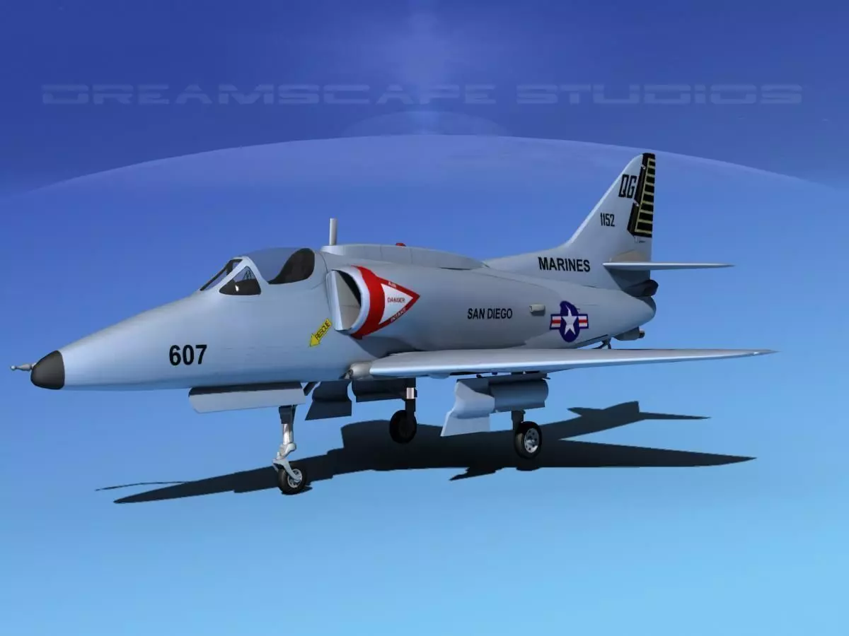 Douglas A-4G Skyhawk V03 USMC 3D model