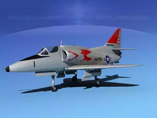 Douglas A-4G Skyhawk V04 USMC 3D model