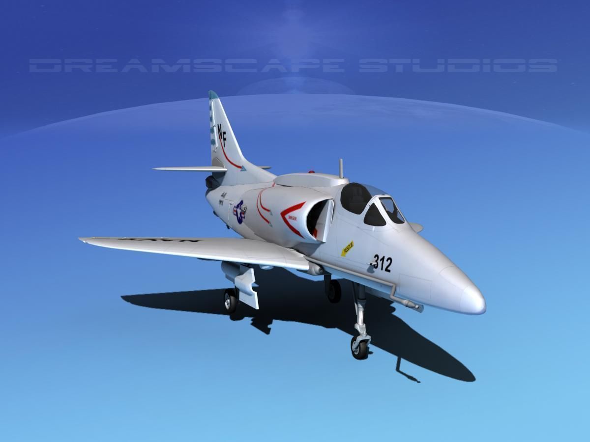 Douglas A-4G Skyhawk USN 3D model_3