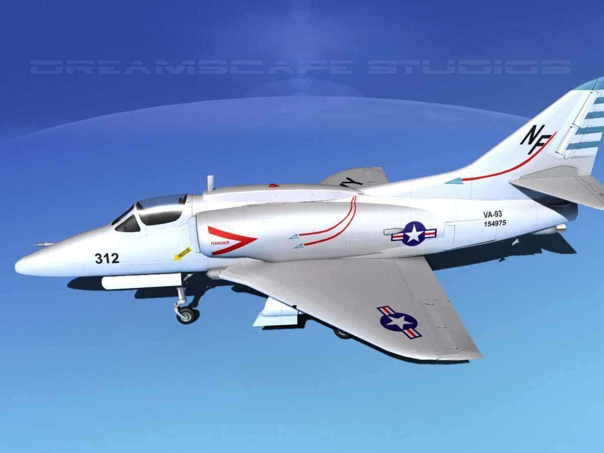 Douglas A-4G Skyhawk USN 3D model_9