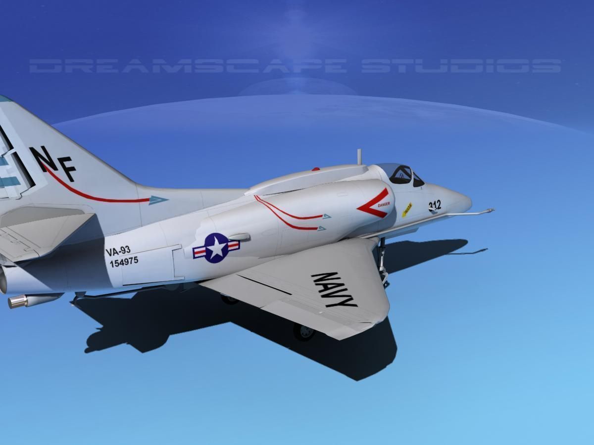 Douglas A-4G Skyhawk USN 3D model_5
