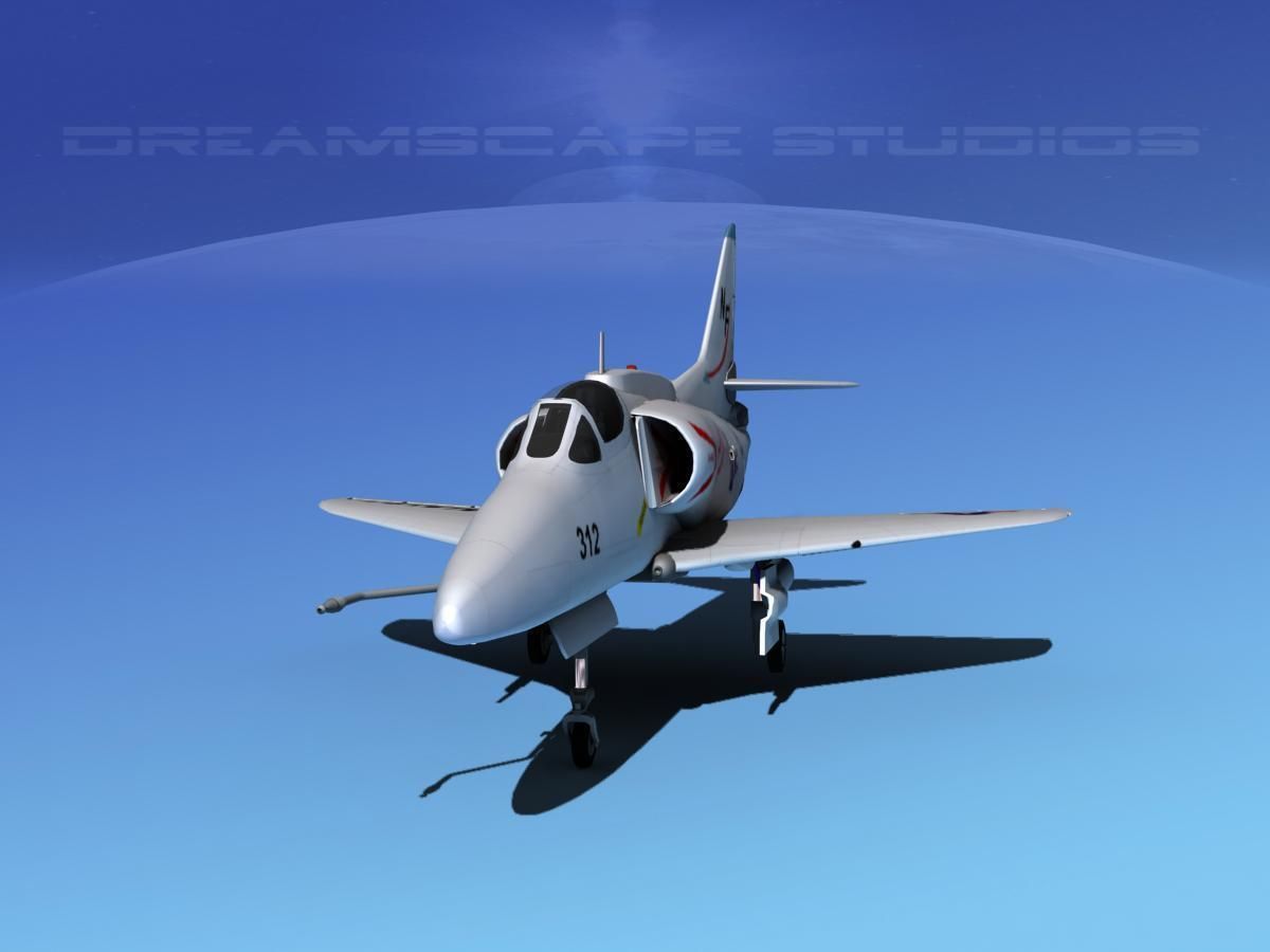 Douglas A-4G Skyhawk USN 3D model_1