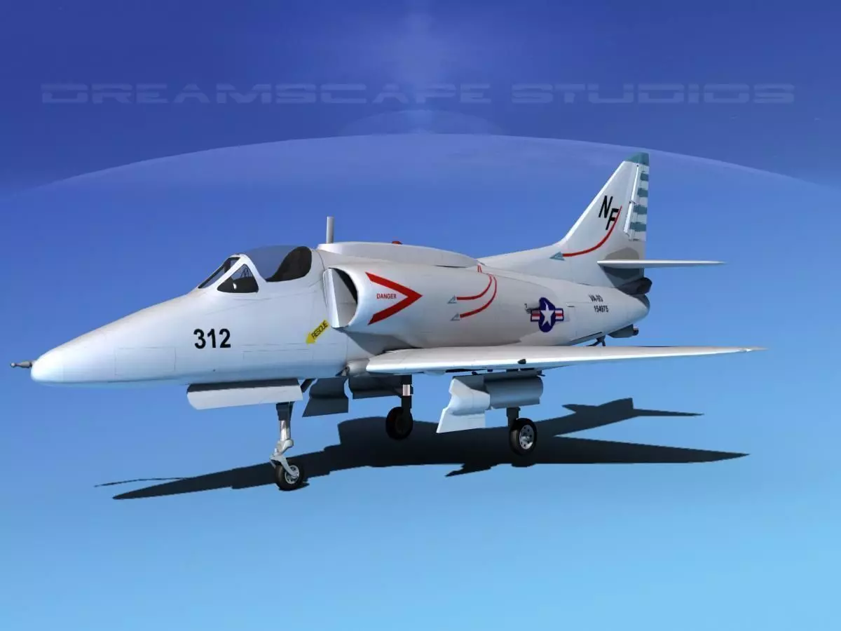 Douglas A-4G Skyhawk USN 3D model_0