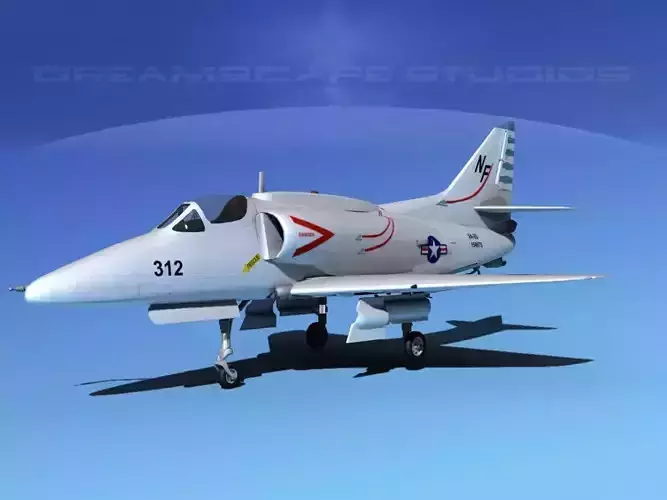 Douglas A-4G Skyhawk USN 3D model