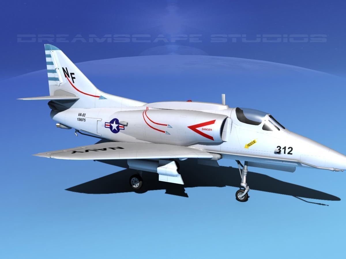 Douglas A-4G Skyhawk USN 3D model_2