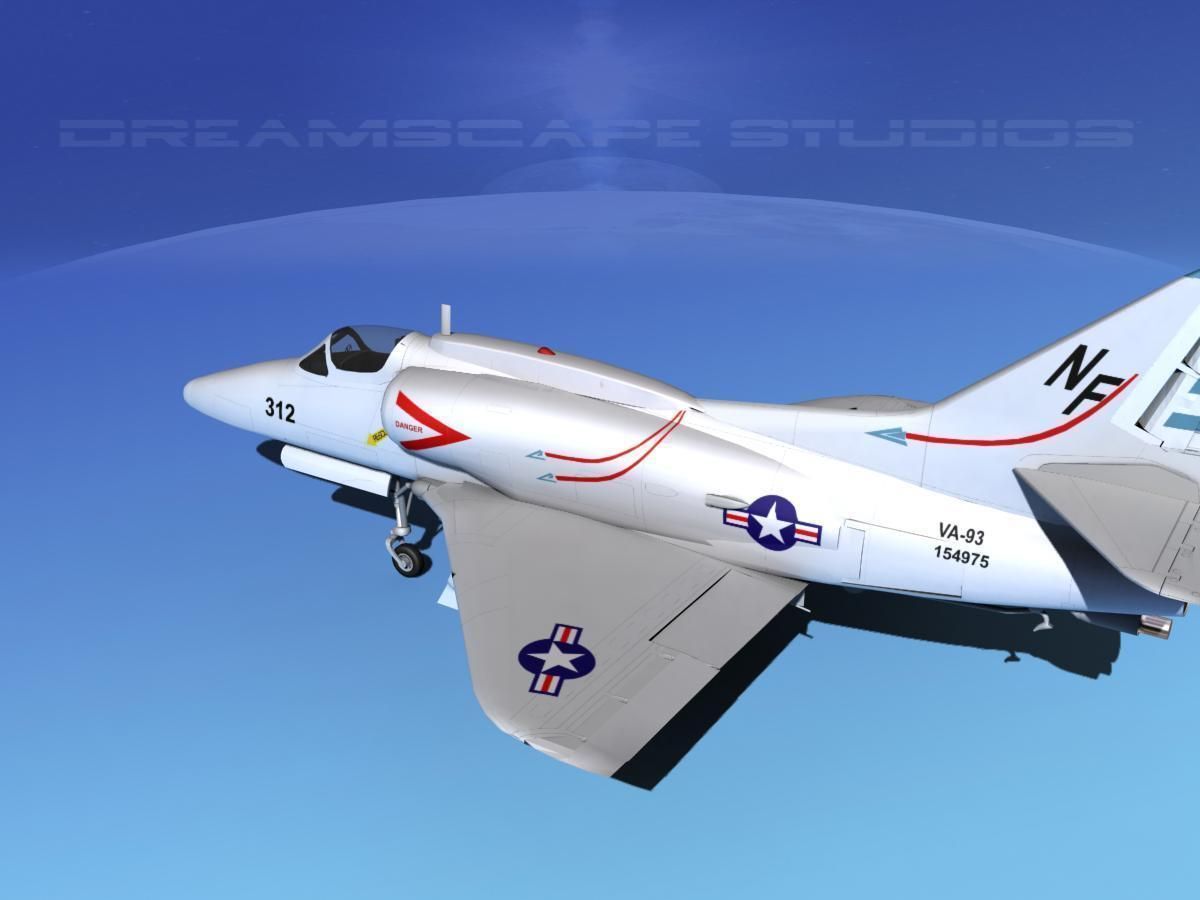 Douglas A-4G Skyhawk USN 3D model_8