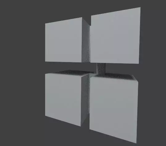 WIndows logo 3Dified Free 3D model