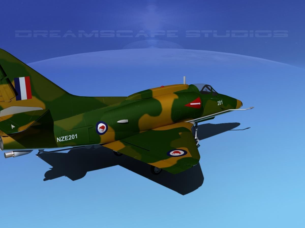Douglas A-4G Skyhawk RAN 3D model_5