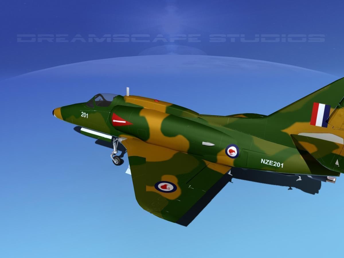 Douglas A-4G Skyhawk RAN 3D model_8