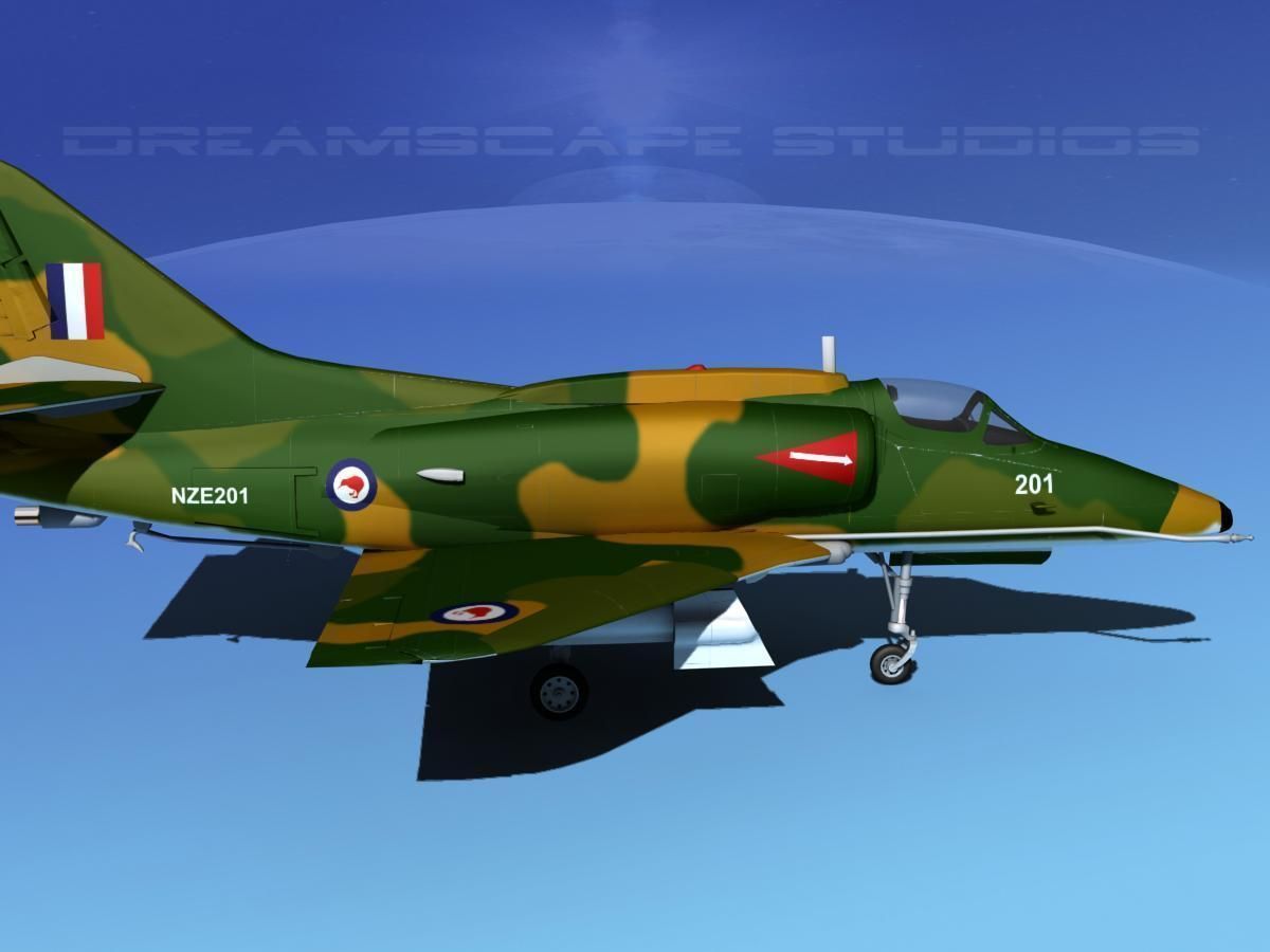 Douglas A-4G Skyhawk RAN 3D model_4