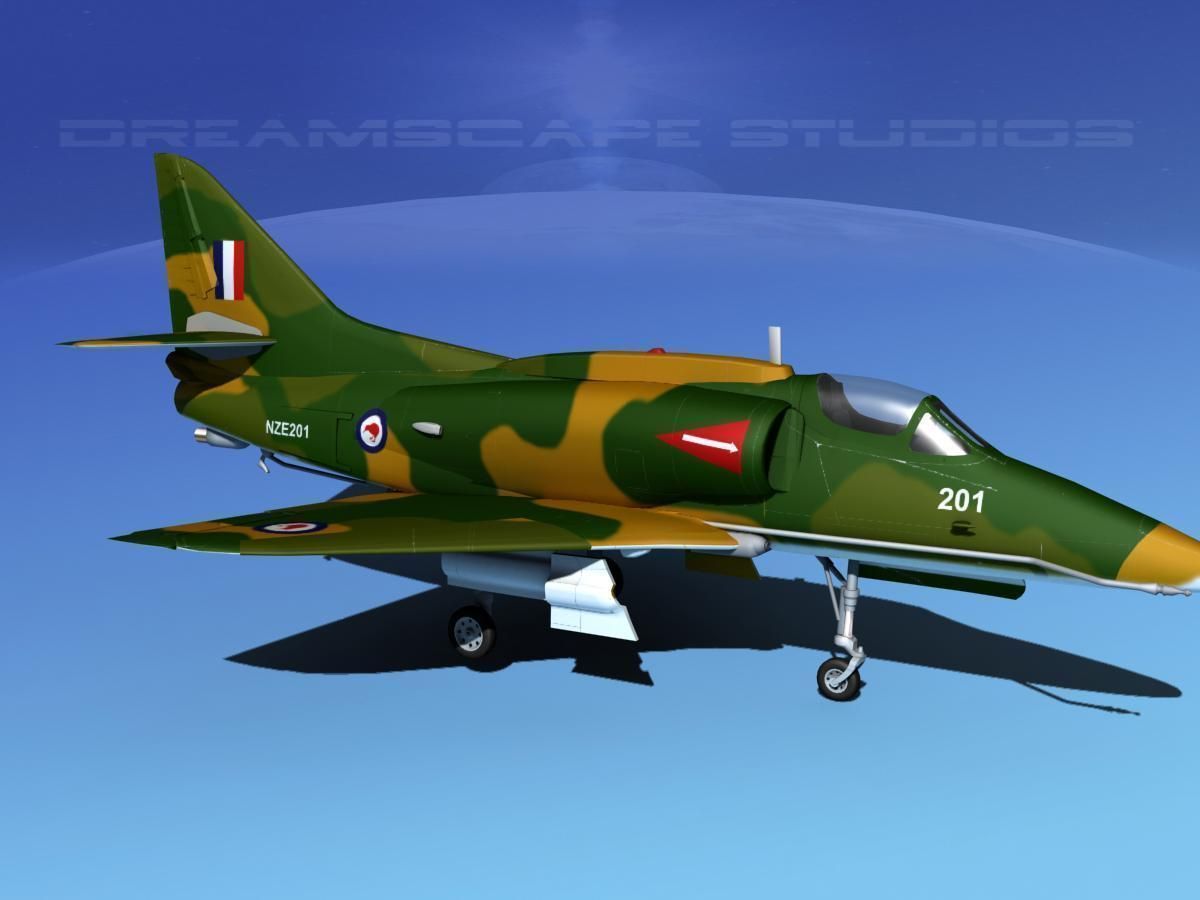 Douglas A-4G Skyhawk RAN 3D model_3