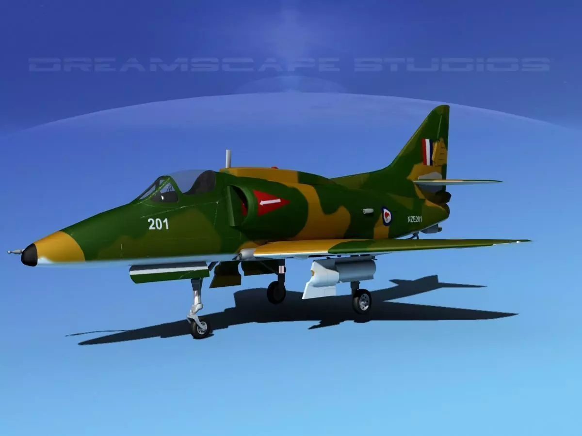 Douglas A-4G Skyhawk RAN 3D model_0