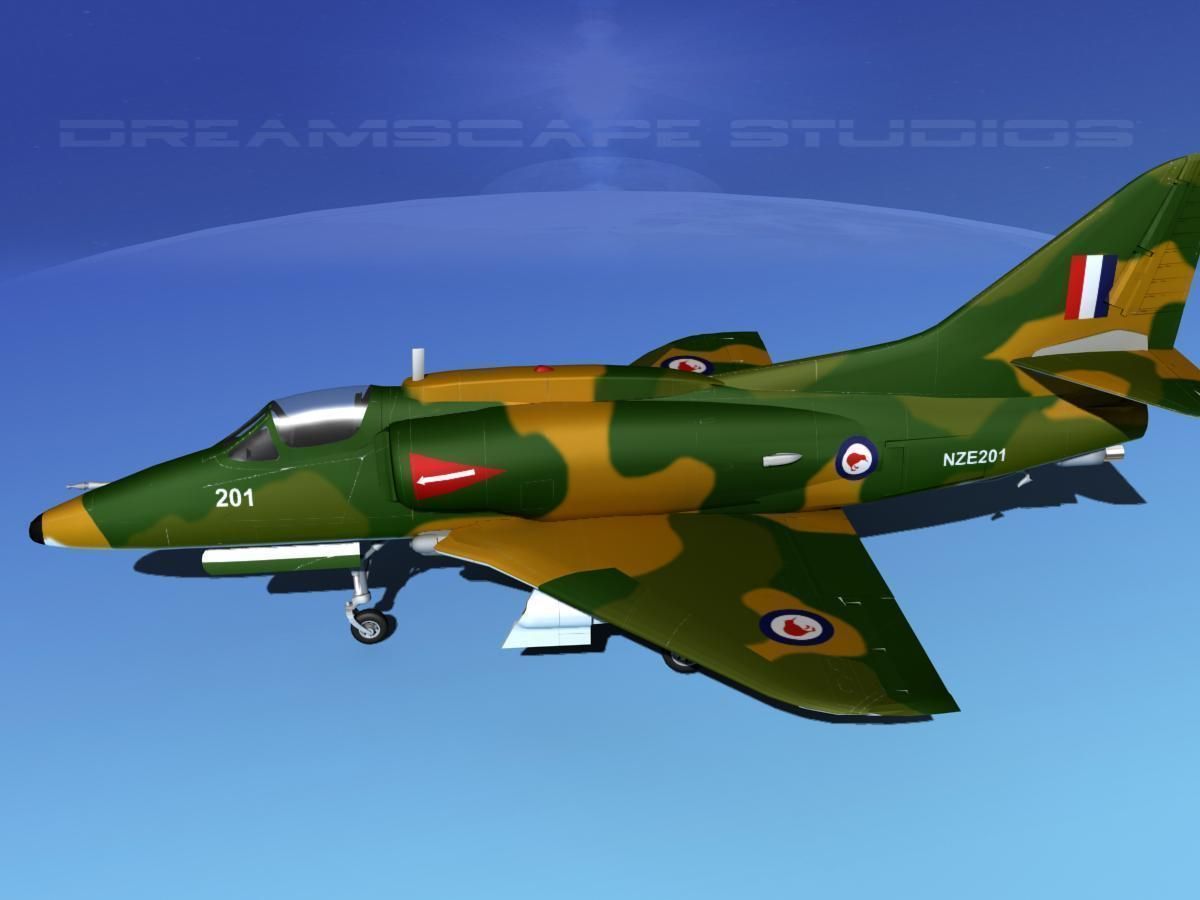 Douglas A-4G Skyhawk RAN 3D model_9