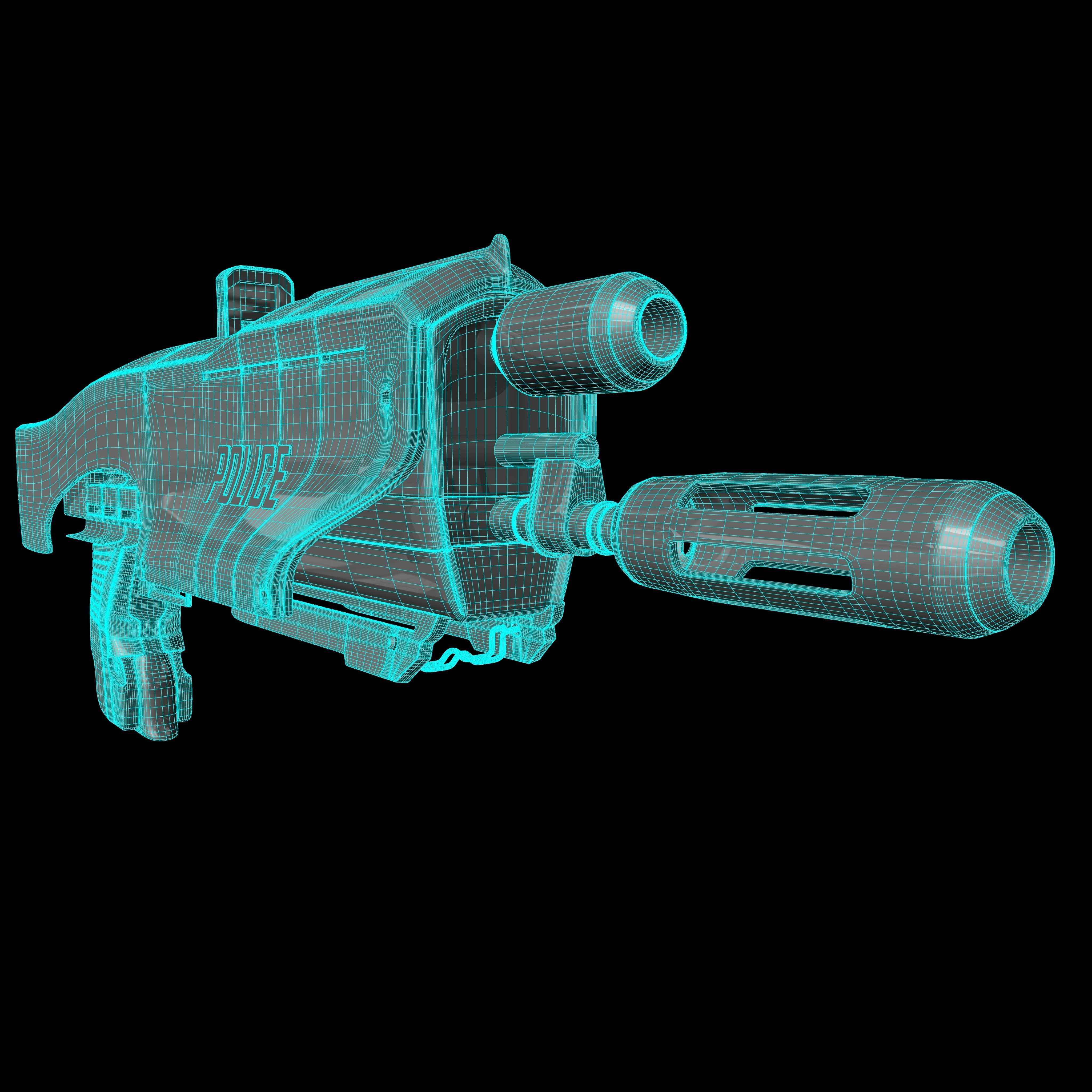 Sci-Fi Gun 3D model_1