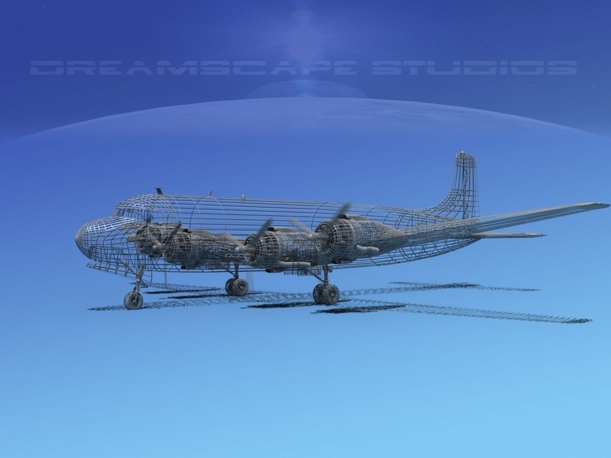 Douglas DC-6 USA First Cargo 3D model_11