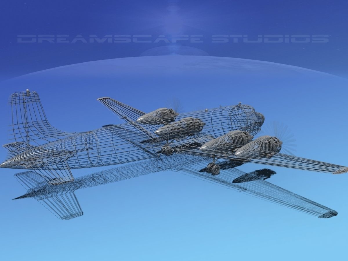 Douglas DC-6 USA First Cargo 3D model_13