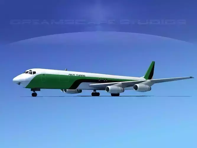 Douglas DC-8-63F Aer Turas 3D model
