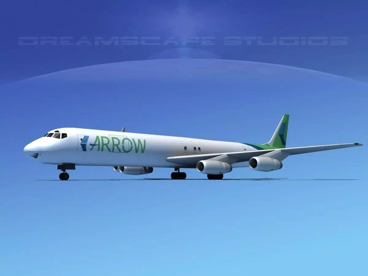 Douglas DC-8-63F Arrow Cargo 3D model