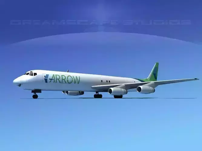 Douglas DC-8-63F Arrow Cargo 3D model