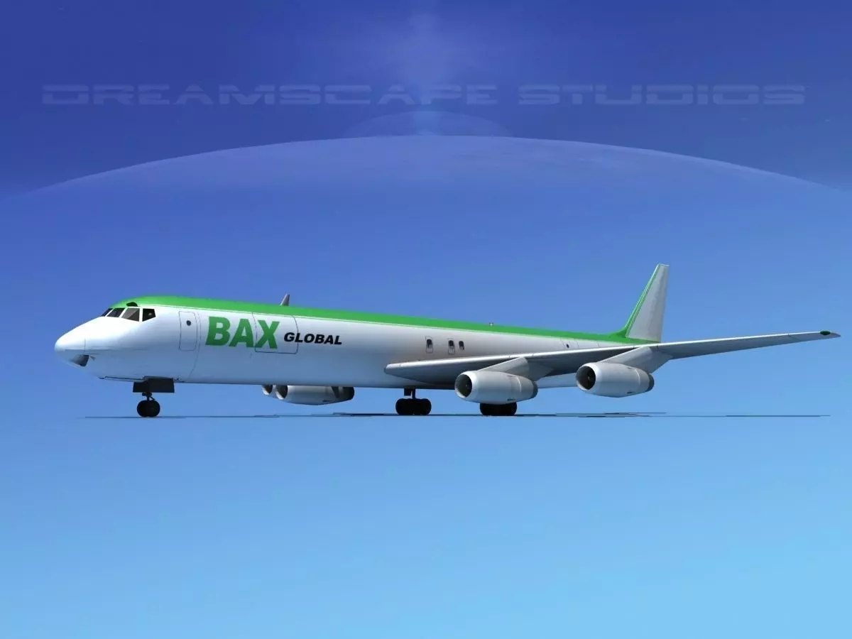 Douglas DC-8-63F BAX Global 3D model