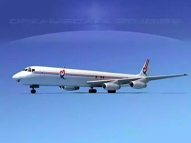 Douglas DC-8-63F MK Air Cargo 3D model