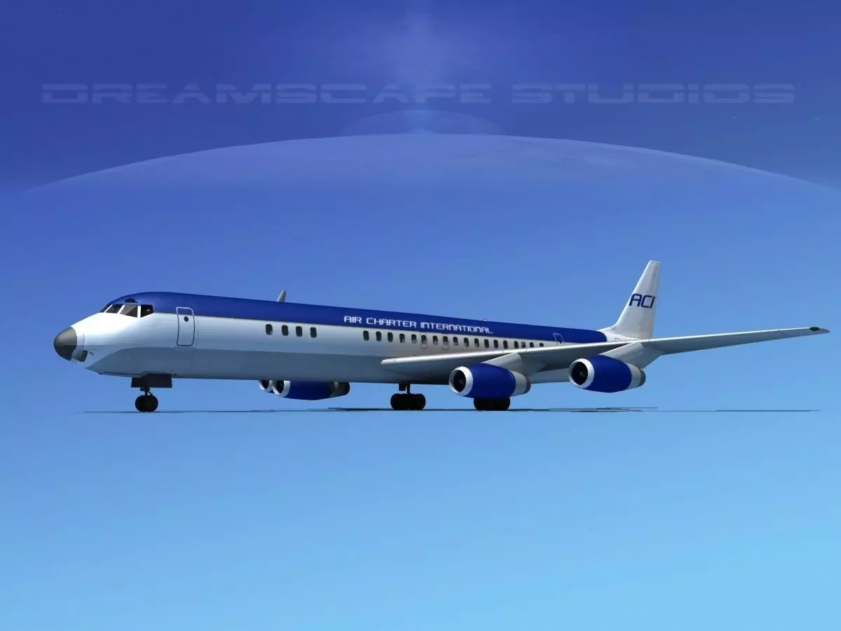 Douglas DC-8-63 Air Charter Intl 1 3D model