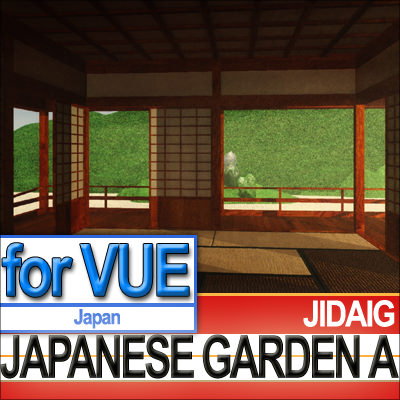 Japanese Garden A Set Mossy Islands 3D model_10