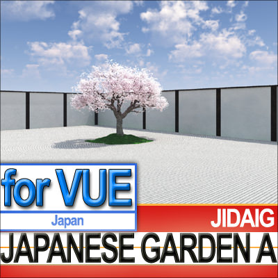 Japanese Garden A Set Mossy Islands 3D model_6
