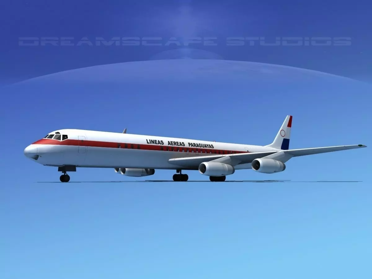 Douglas DC-8-63 Lineas Aereas Paraguayas 3D model