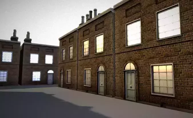 Old City Building 2 Low-poly 3D model