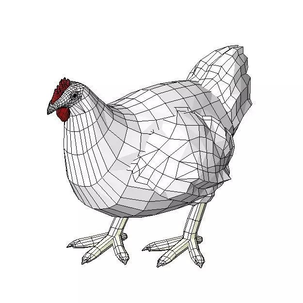Animal09 chicken Free 3D model
