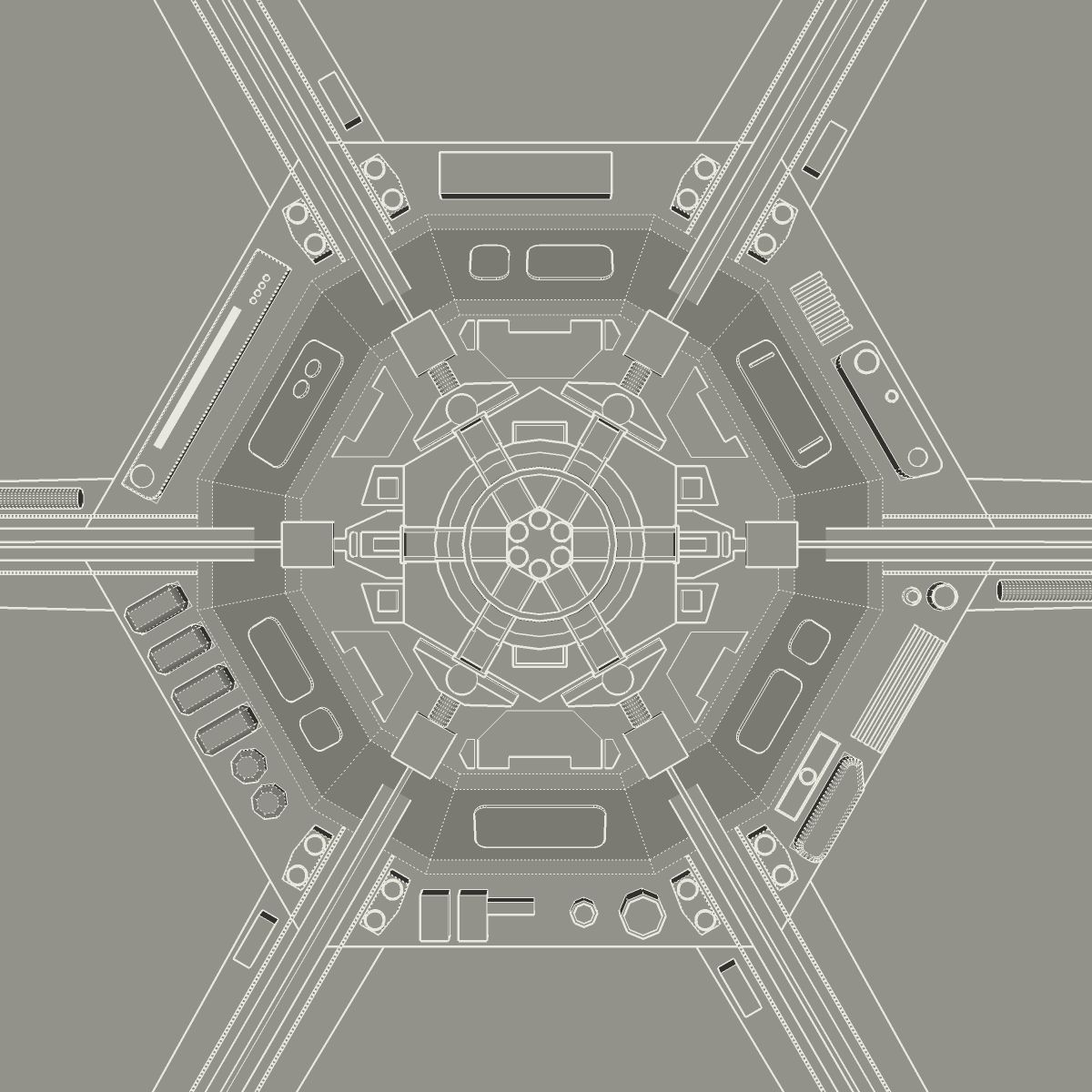 TIE Fighter 3D model_14