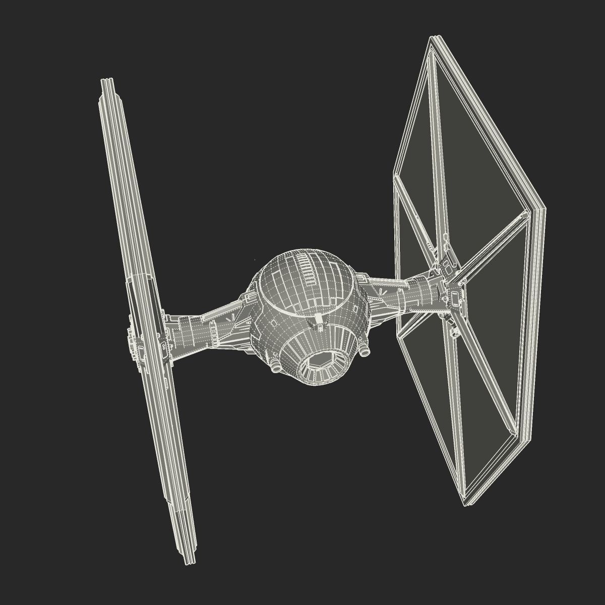 TIE Fighter 3D model_11
