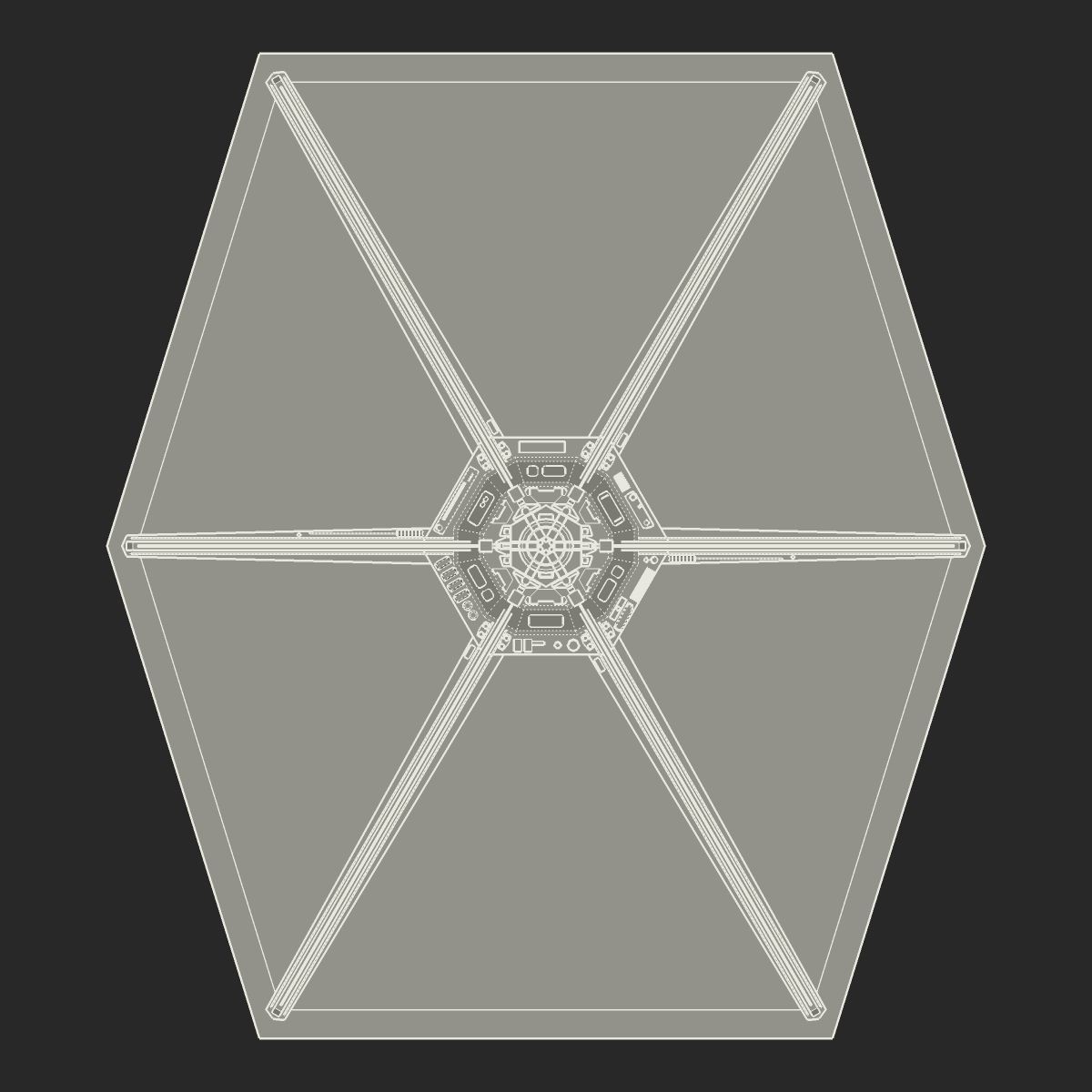 TIE Fighter 3D model_13