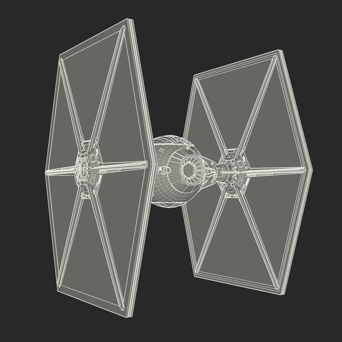 TIE Fighter 3D model_10