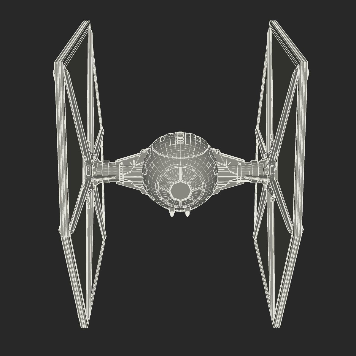 TIE Fighter 3D model_12