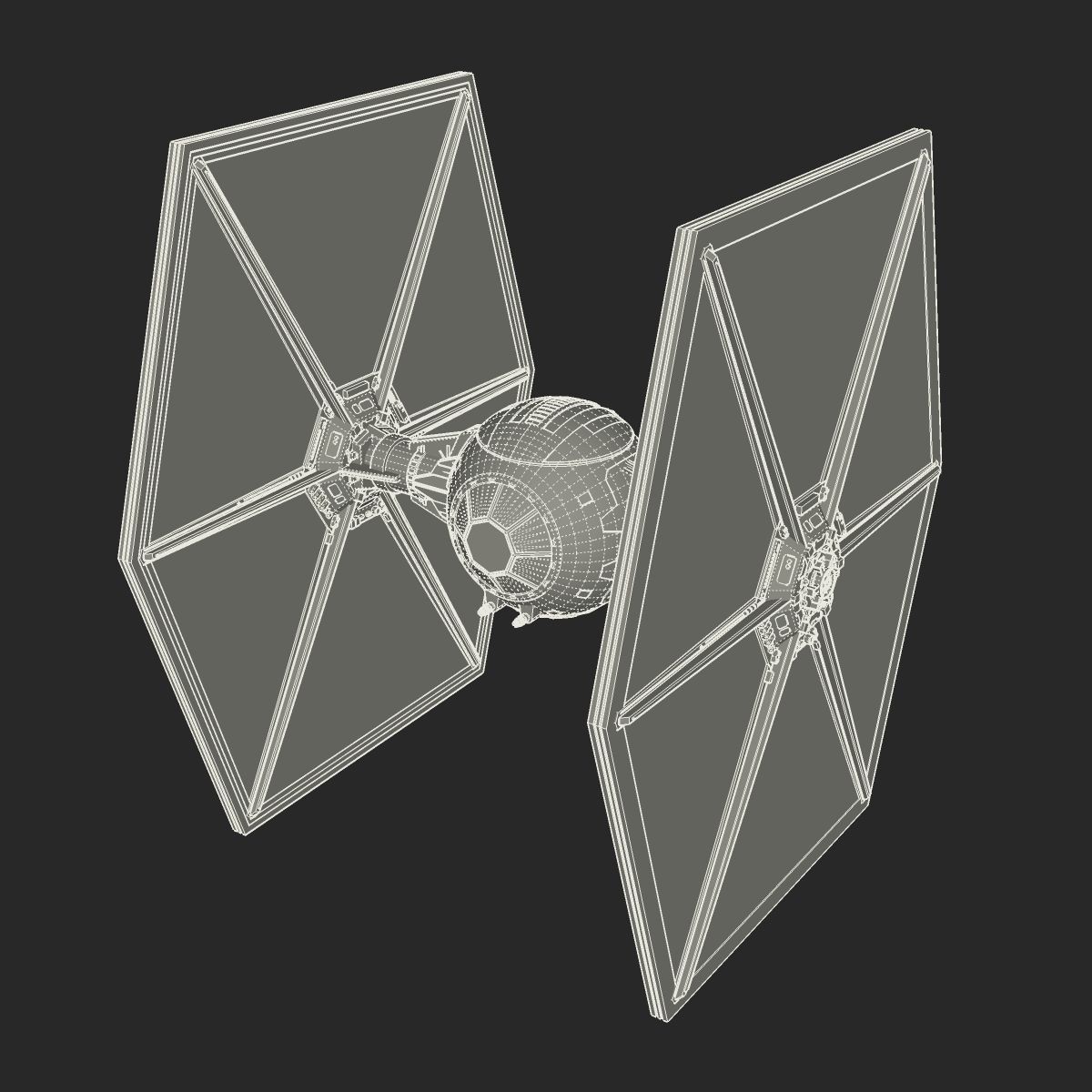 TIE Fighter 3D model_8