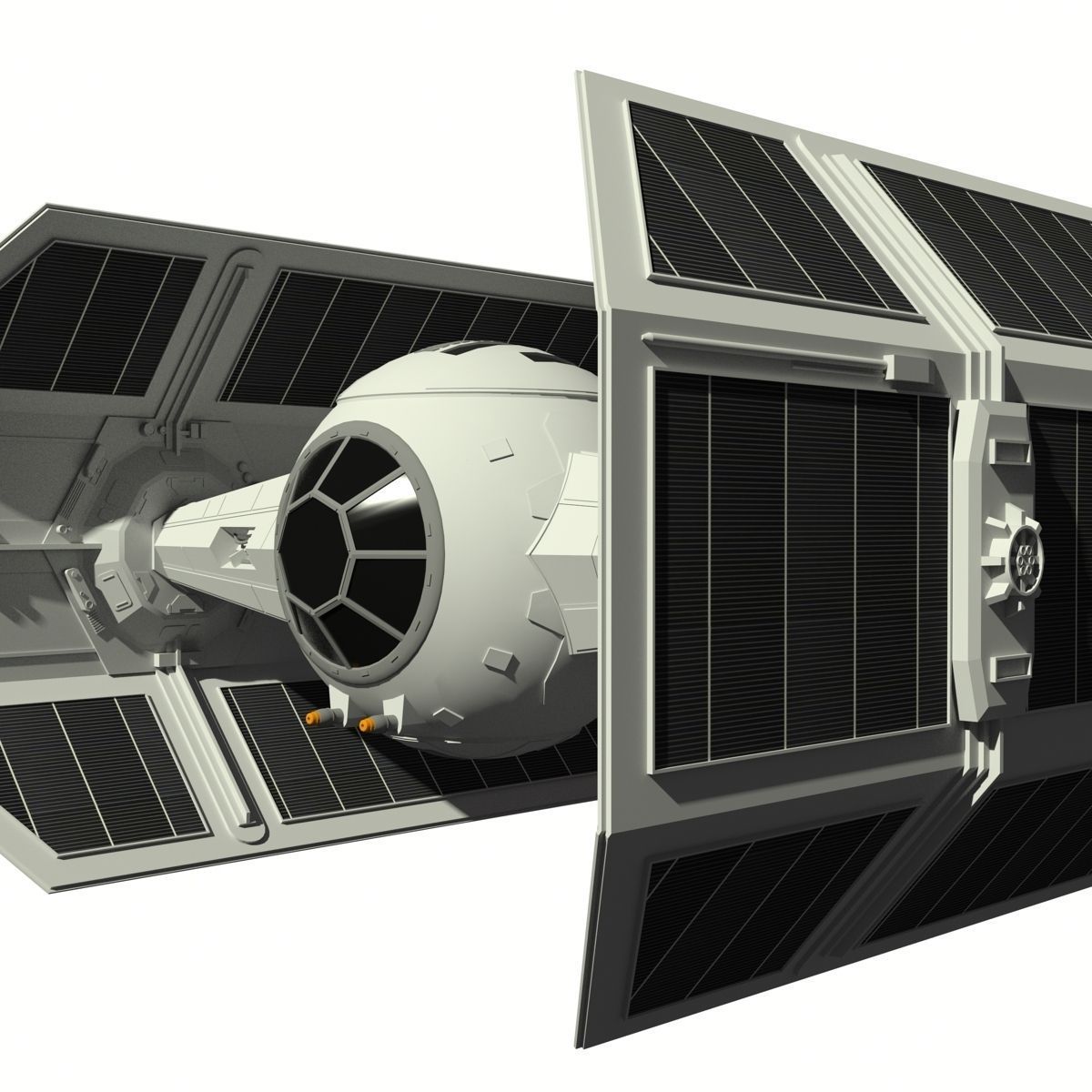 TIE Advanced x1 3D model_7