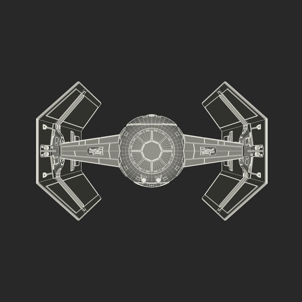 TIE Advanced x1 3D model_13