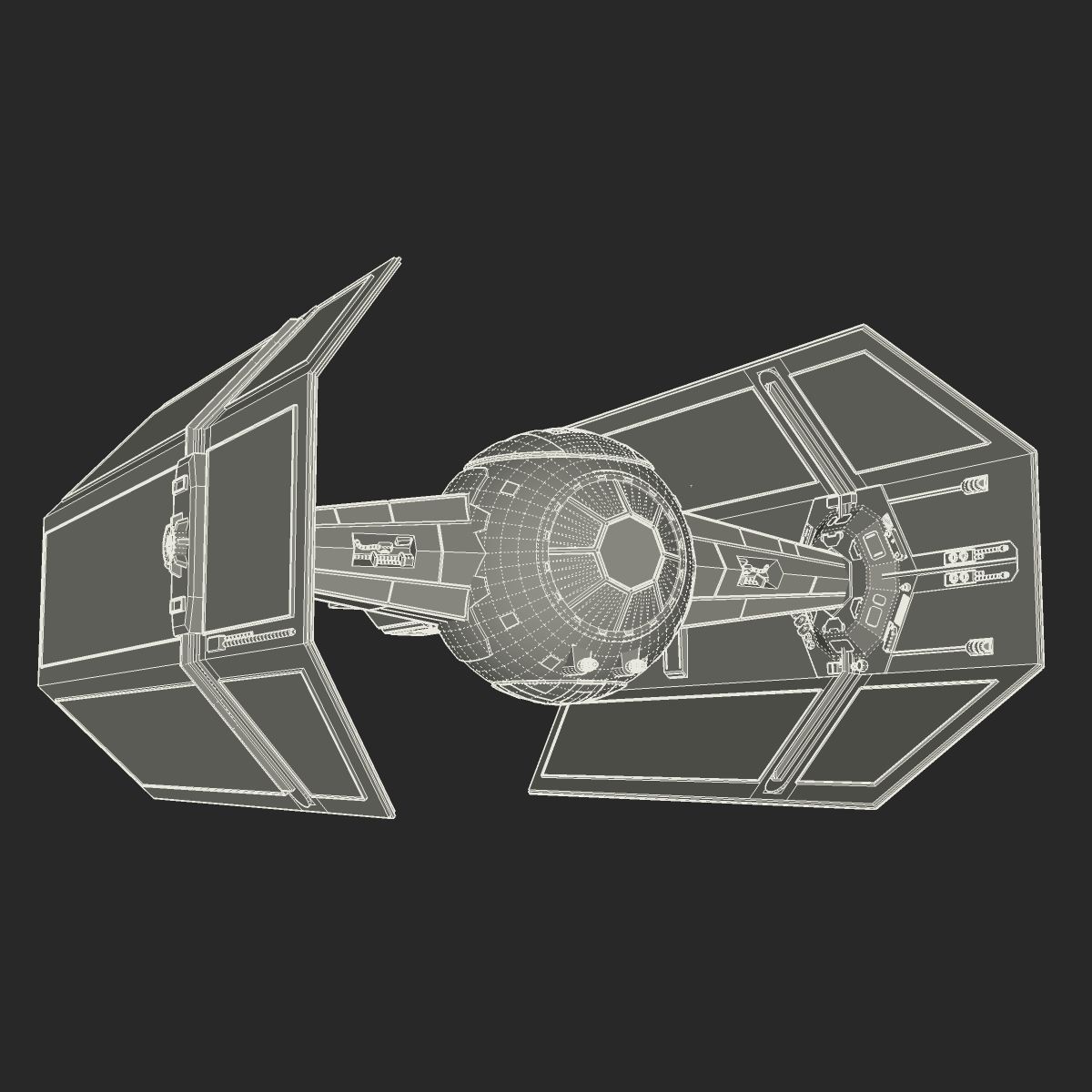 TIE Advanced x1 3D model_11