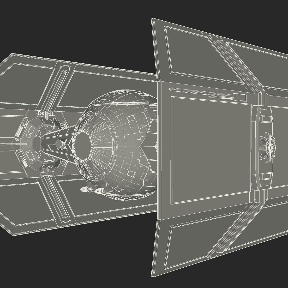 TIE Advanced x1 3D model_15