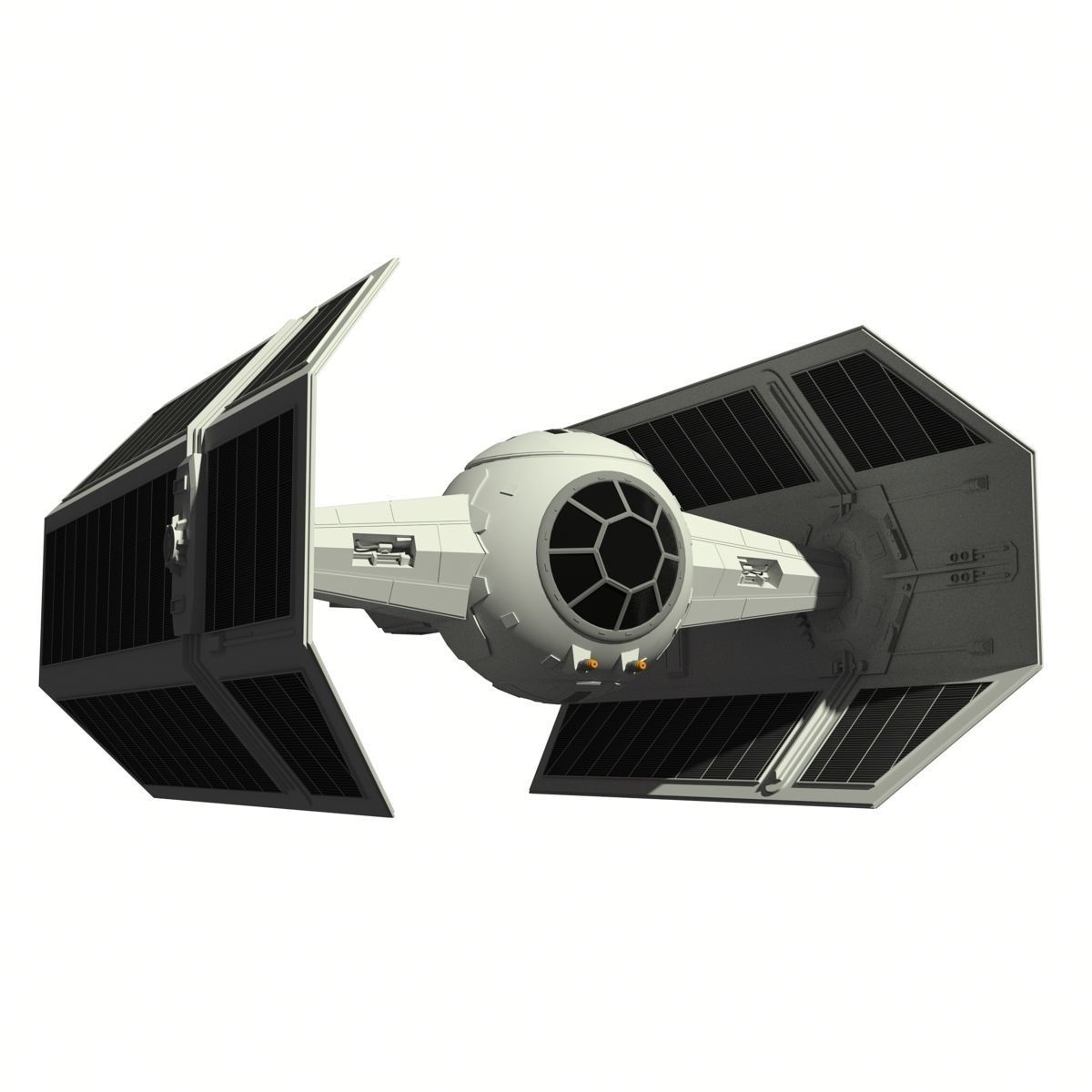 TIE Advanced x1 3D model_2