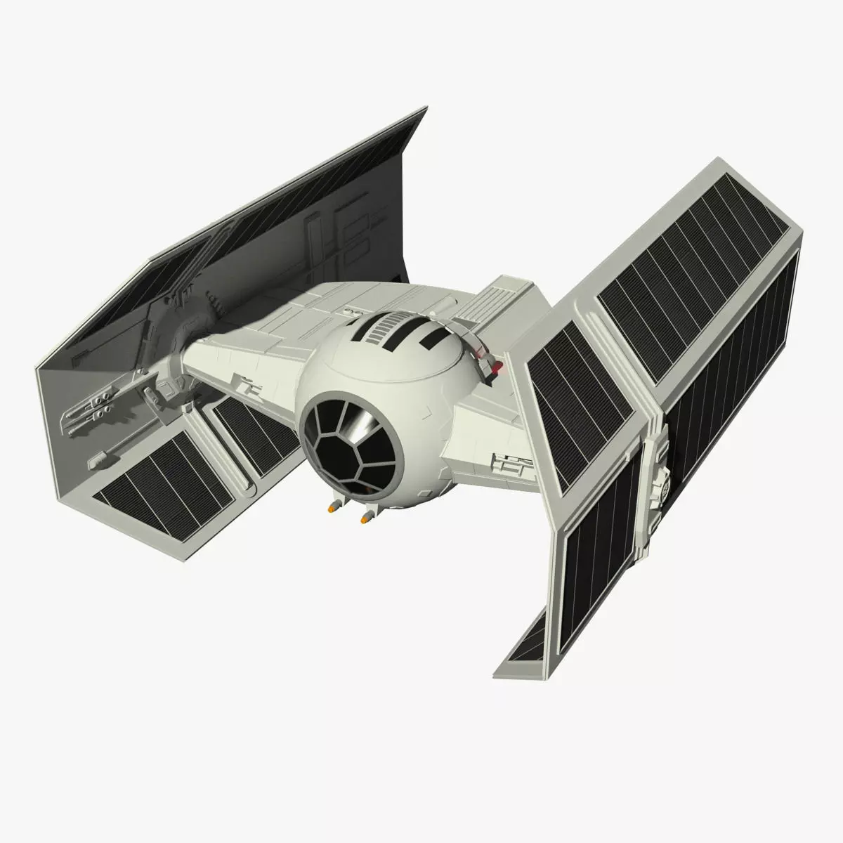 TIE Advanced x1 3D model_0