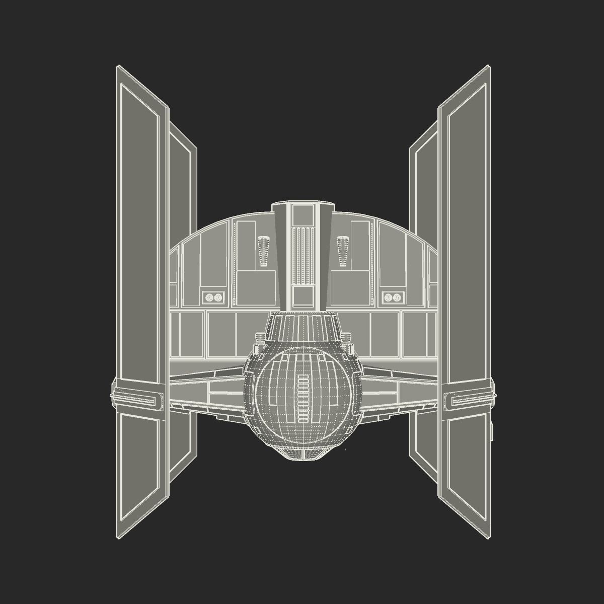 TIE Advanced x1 3D model_14